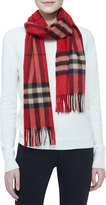 Thumbnail for your product : Burberry Giant Check Cashmere Scarf, Bright Vermillion