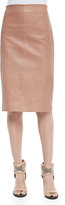 Thumbnail for your product : Brunello Cucinelli Leather Pencil Skirt