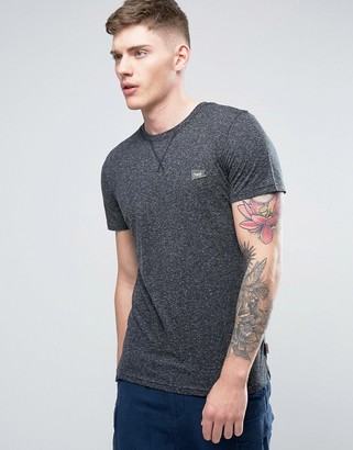 Jack and Jones Originals T-Shirt in Marl Cotton with Chest Logo