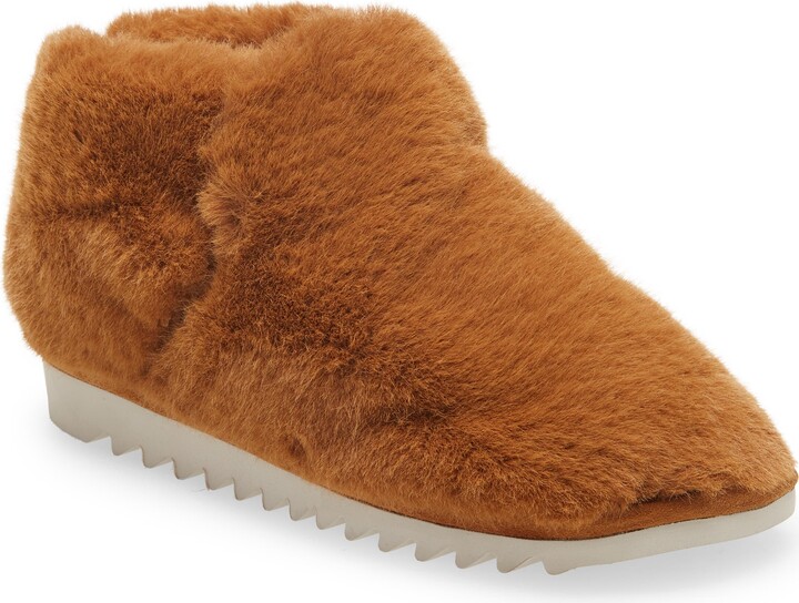 plush bootie slippers
