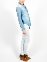 Thumbnail for your product : Band Of Outsiders High-Waisted Floral Print Skinny Jean