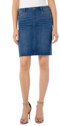liverpool denim skirt