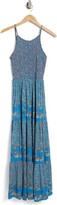 Thumbnail for your product : Angie Mied Print Smocked Tiered Maxi Dress