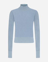 Thumbnail for your product : Dolce & Gabbana Silk lace-stitch sweater