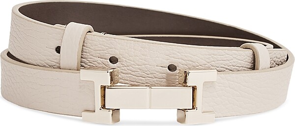 Reiss Women's Hayley Square Hinge Leather Belt