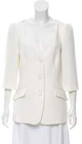 Thumbnail for your product : Co Collarless Half-Sleeve Blazer