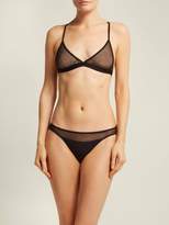 Thumbnail for your product : Onia Skin Tulle Soft Cup Bra - Womens - Black