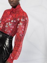 Thumbnail for your product : Giambattista Valli Floral-Print Silk Blouse