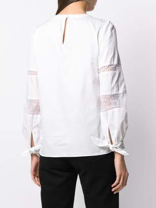 Michael Kors Collection lace inserts blouse