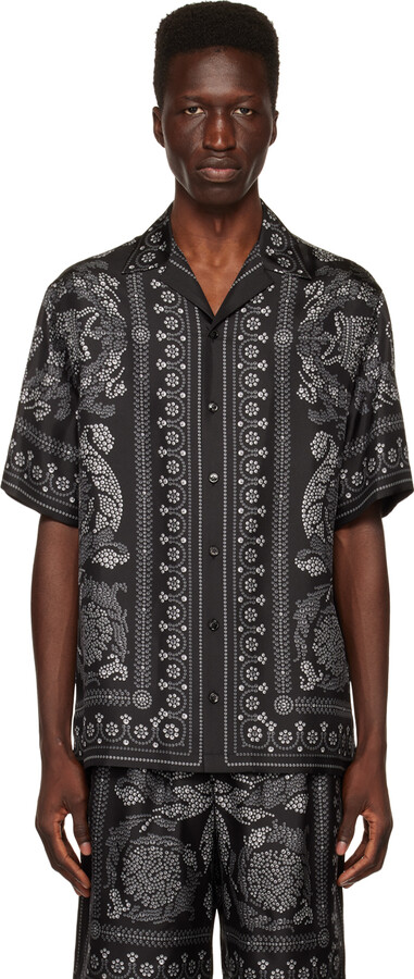Versace Black Barocco Shirt - ShopStyle