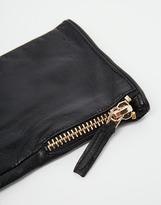 Thumbnail for your product : ASOS COLLECTION Leather Gloves With Zip And Touch Screen Detail