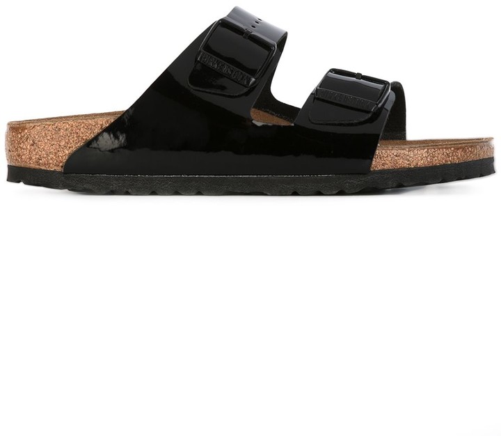 Birkenstock Arizona patent sandals - ShopStyle