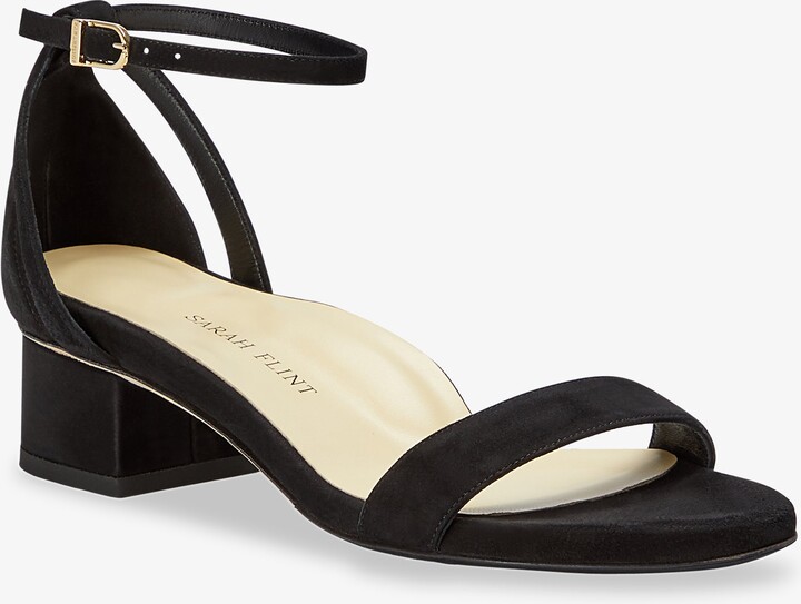 Sarah Flint Perfect Block Sandal 30 - Black Suede