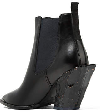 Acne Studios Jemina Leather Ankle Boots - Black