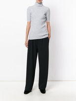 Thumbnail for your product : Victoria Beckham ribbed detail roll neck top
