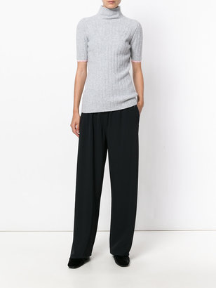 Victoria Beckham ribbed detail roll neck top