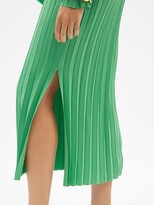 Thumbnail for your product : A.W.A.K.E. Mode Pleated Midi Dress - Green