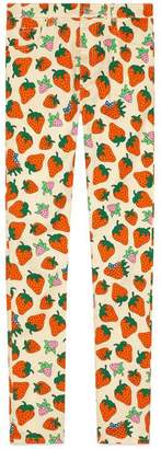 Gucci Skinny pant with Strawberry print