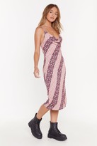 Thumbnail for your product : Nasty Gal Womens Cowl Me Crazy Floral Midi Dress - Black - 8