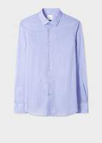 Thumbnail for your product : Paul Smith Men's Tailored-Fit Purple 'Geometric' Motif Cotton Shirt With Contrast Cuff Lining