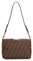 Thumbnail for your product : WGACA What Goes Around Comes Around Fendi Zucca Large Tri Flap Bag