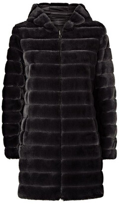 James Lakeland Reversible Faux Fur Hooded Coat