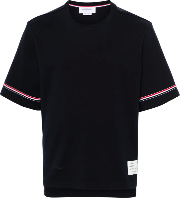 Thom Browne RWB-stripe cotton T-shirt