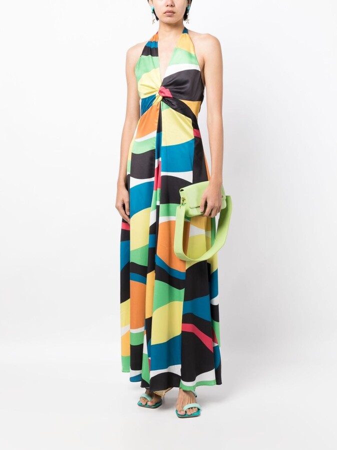 STAUD Jennifer Marble Wave-print dress - ShopStyle