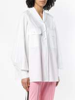 Thumbnail for your product : Karl Lagerfeld Paris shawl collar volume shirt