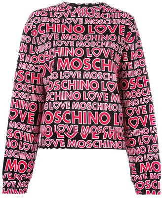 Love Moschino logo print sweatshirt