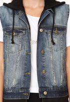 Thumbnail for your product : Forever 21 Forever Cool Distressed Denim Vest