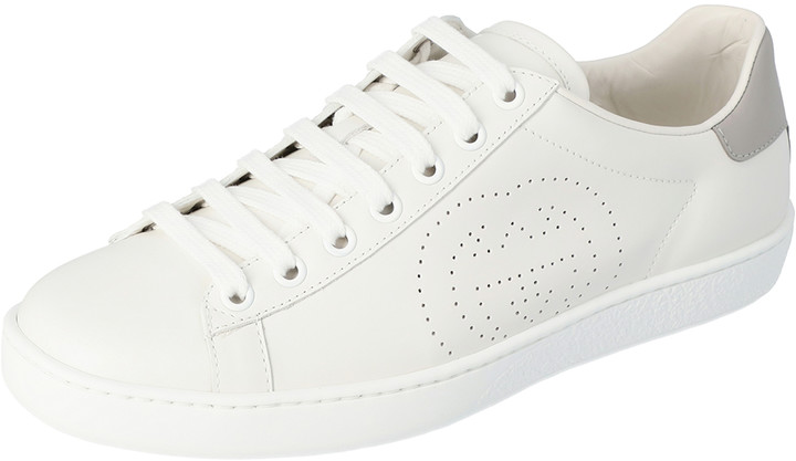 gucci white leather sneakers