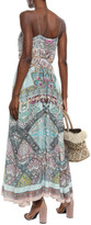 Thumbnail for your product : Camilla Crystal-embellished Printed Silk Crepe De Chine Maxi Wrap Dress