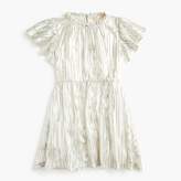 Thumbnail for your product : J.Crew Girls' metallic flutter-sleeve dress