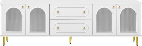 Bella Depot BellaDepot78.7''ModernTVStandUpto80-White