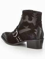 Thumbnail for your product : Very Tilly Real Suede Studded Western Boot - Black