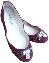 michael kors burgundy flats