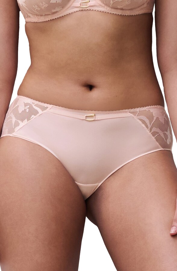 Chantelle Idyll Embroidered Tulle & Microfiber Hipster Briefs