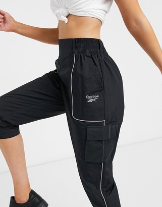 Reebok cargo pants in black - ShopStyle