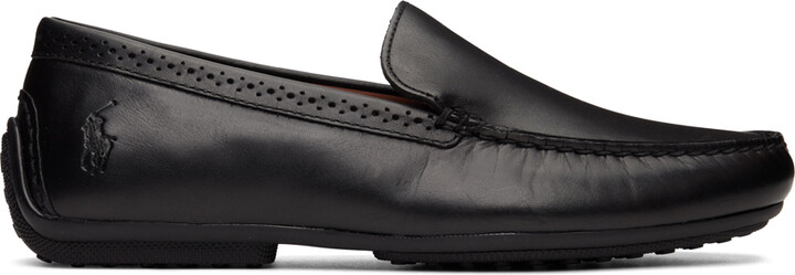 ralph lauren women's loafers black