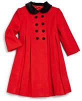 Thumbnail for your product : Toddler's & Little Girl's Pleated Wool Dress Coat