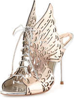 Thumbnail for your product : Webster Sophia Cherub Winged Lace-Up Mule, Rose Gold/Silver