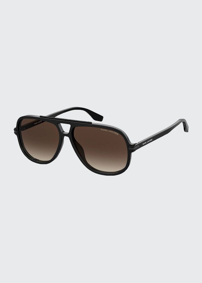 Marc Jacobs Square Two-Tone Acetate Sunglasses - ShopStyle