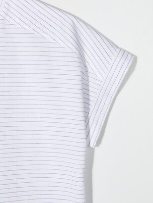 Bonpoint TEEN stripe-print short-sleeved shirt