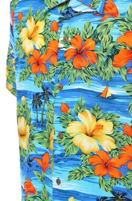 Karmakula San Andres Blue Printed Hawaiian Shirt