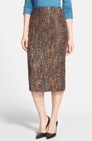 Thumbnail for your product : Lafayette 148 New York 'Exemplary' Double Vent Tweed Midi Skirt