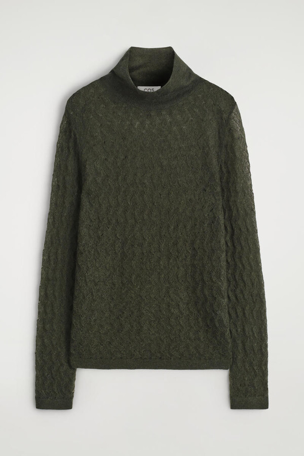 COS Pointelle-Knit Mohair Sweater