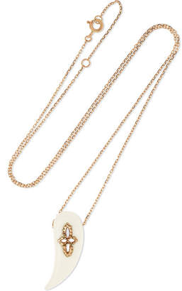 Pascale Monvoisin Sunday 9-karat Rose Gold Bakelite Necklace - one size