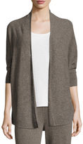 Thumbnail for your product : Neiman Marcus Dolman-Sleeve Textured Cashmere Cardigan
