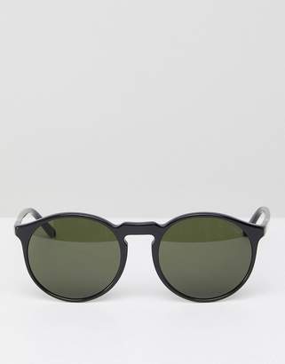 Polo Ralph Lauren 0ph4129 Round Sunglasses In Black 53mm